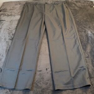 Amazon Essentials Classic Fit Flat Front Dress Pants Gray Mens 40W x 28L